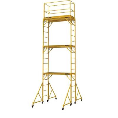 18 ft. x 2 ft. x 6 ft. Steel Jobsite Series Baker Scaffold Tower with 1000 lb. Load Capacity