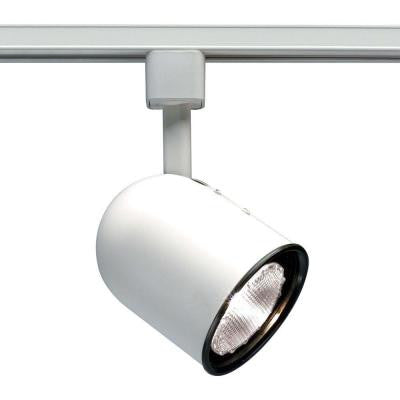 1-Light PAR20 White Track Lighting Head Short Bullet Cylinder