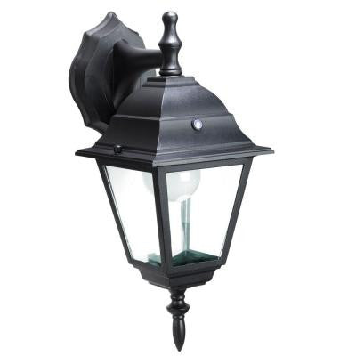 Black Outdoor LED Wall Mount Lantern