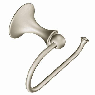 Lounge European Single Post Toilet Paper Holder in Spot Resist Brushed Nickel