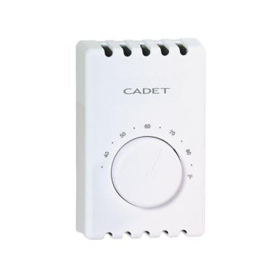 Single-Pole 22 Amp 120/240-Volt Wall-Mount Mechanical Non-programmable Thermostat in White