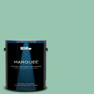 1-gal. #M420-4 Jade Mountain Satin Enamel Exterior Paint