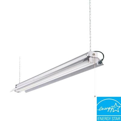 All Season 4 ft. 2-Light Grey T8 Strip Fluorescent Shop Light