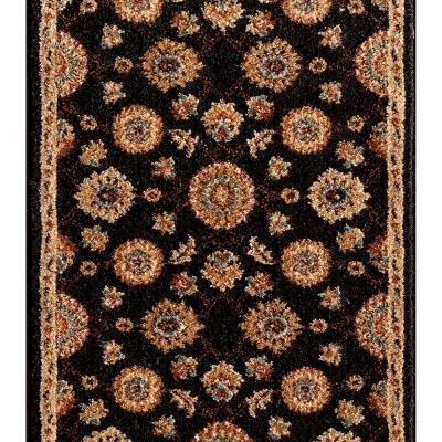 Kurdamir II Alhambra Onyx 33 in. x Your Choice Length Roll Runner