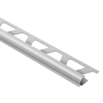 Rondec Satin Anodized Aluminum 1/4 in. x 8 ft. 2-1/2 in. Metal Bullnose Tile Edging Trim