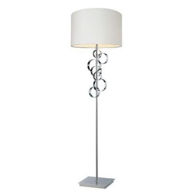 Avon 60 in. Chrome Floor Lamp with Shade