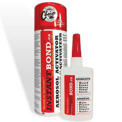 World's Fastest Instant Adhesive Glue - Clear - Cyanoacrylate Glue and Activator Spray - 100/400 ml