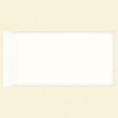 Rittenhouse Square 3 in. x 6 in. White Ceramic Surface Bullnose Accent Wall Tile
