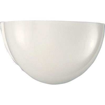 1-Light White Wall Sconce