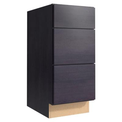 Fiske 15 in. W x 21 in. D x 34.5 in. H Vanity Cabinet Only in Ebon Smoke