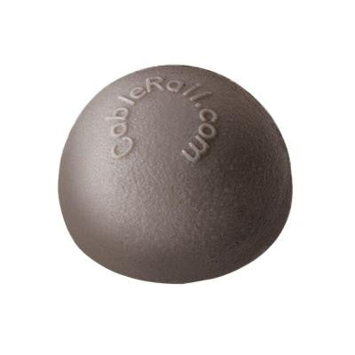 7/16 in. Plastic Gray Dome End Cap for Cable Railing System (10-Pack)