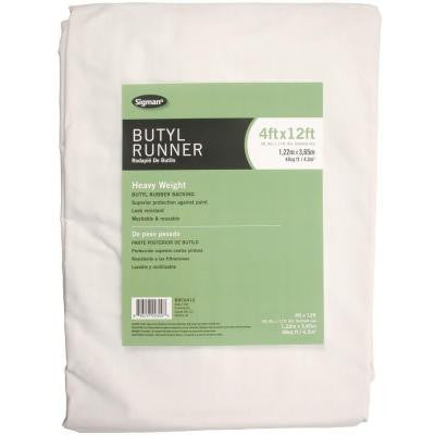 3 ft. 9 in. x 11 ft. 9 in. Butyl Drop Cloth Runner
