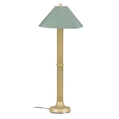 Bahama Weave 60 in. Mojavi Floor Lamp with Spa Shade