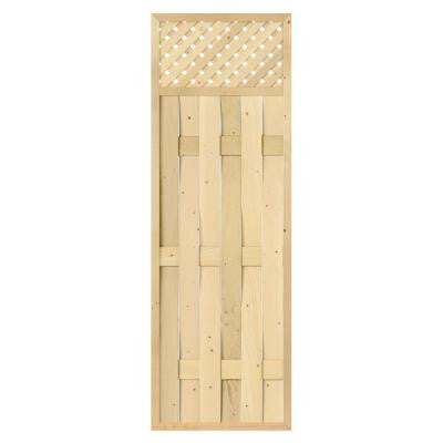 2-1/2 in. x 24 in. x 6 ft. Wood Framed Lattice Top with Lattice Screen