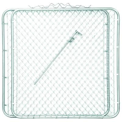 9.5 ft. x 5 ft. 2 Panels Drive-Through Steel Gate
