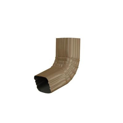 3 in. x 4 in. Pebblestone Clay Aluminum Downspout A Elbow