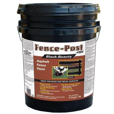 4.75 Gal. Black Beauty Asphalt Fence Paint