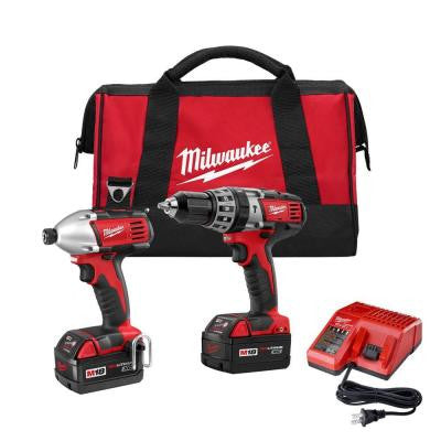 18-Volt Lithium-Ion Cordless Hammer Drill/Impact Driver Combo Kit (2-Tool)