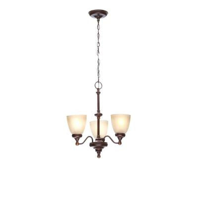 Bristol Collection 3-Light Nutmeg Bronze Reversible Chandelier