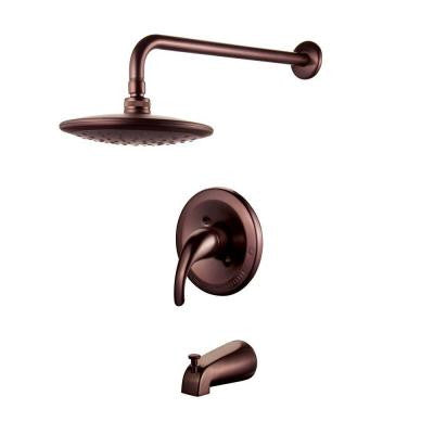 Single-Handle Pressure Balanced Tub and Shower Faucet in Oil Rubbed Bronze