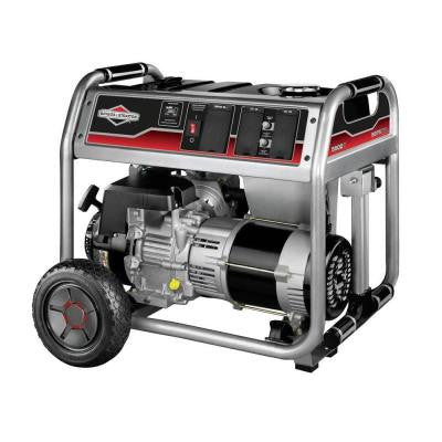 5,500-Watt Gasoline Powered Recoil Start Portable Generator with Briggs & Stratton Engine