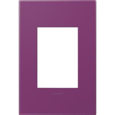 1 Gang 3 Module Wall Plate - Plum