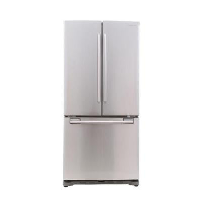 33 in. W 17.5 cu. ft. French Door Refrigerator in Stainless Steel, Counter Depth