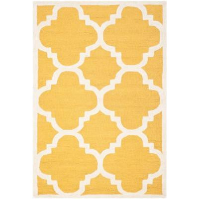 Cambridge Gold/Ivory 4 ft. x 6 ft. Area Rug