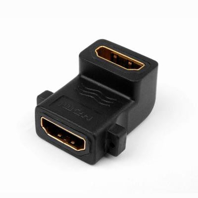 HDMI Coupler Female to Female 90 Degree Angle Connector Coupler (10-Pack)