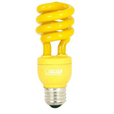 60W Equivalent Yellow Spiral CFL Light Bulb