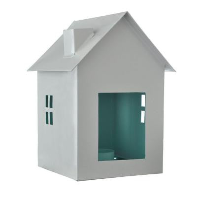 Huset Gronn Decorative Statue in White and Blue