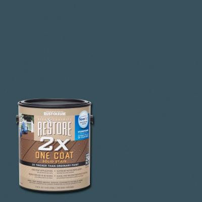 1 gal. 2X Cobalt Solid Deck Stain with NeverWet