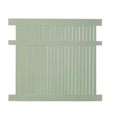 Avondale 5 ft. x 8 ft. Khaki Vinyl Semi-Privacy Fence Panel