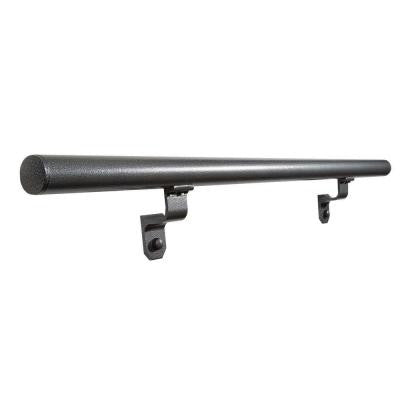 6 ft. Silver Vein Aluminum Round Hand Rail Kit