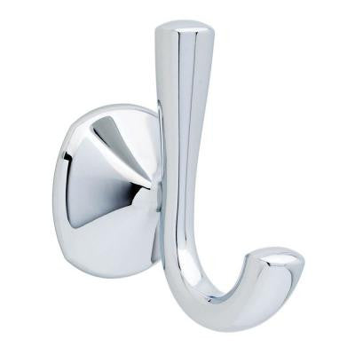 Kaya Double Robe Hook in Polished Chrome