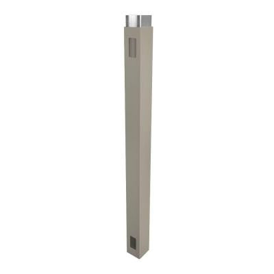5 in. x 5 in. x 10 ft. Khaki Vinyl Fence Gate End Post