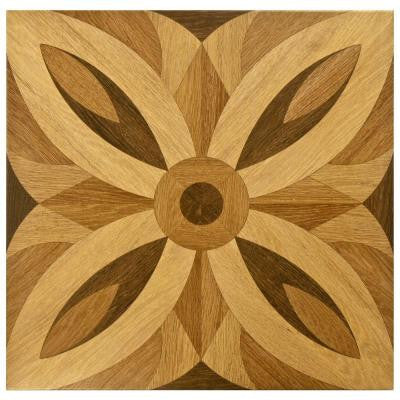 Florence Matte Brown 17 in. x 17 in. Ceramic Floor and Wall Tile (12.21 sq. ft. / case)