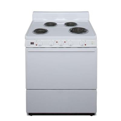 30 in. 3.91 cu. ft. Freestanding Electric Range in White