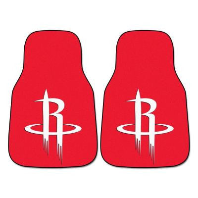 Houston Rockets 18 in. x 27 in. 2-Piece Carpeted Car Mat Set