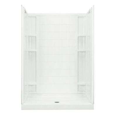 Ensemble 35-1/4 in. x 60 in. x 77 in. Shower Kit in White