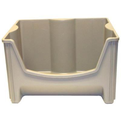 R&R 5 gal. Taupe Stack Bin