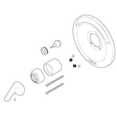 600 Series Tub and Shower Renovation Kit in Venetian Bronze