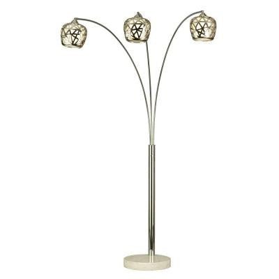 Astrulux 83 in. Chrome Incandescent Floor Lamp
