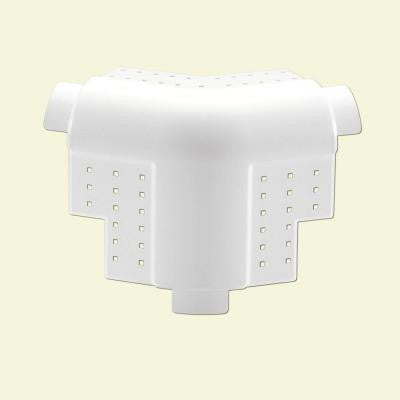 3/4 in. Vinyl 3-Way Splay Bullnose Corner Cap (50-Pack)