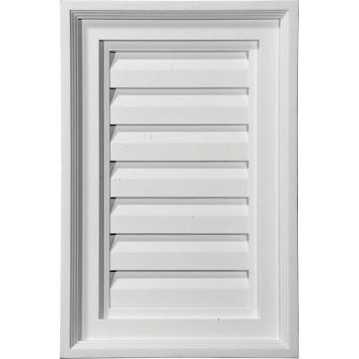 2 in. x 12 in. x 24 in. Decorative Vertical Gable Louver Vent