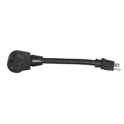1 ft. 15 Amp Male to 30 Amp Recreational Vehicle Female Adapter Cord