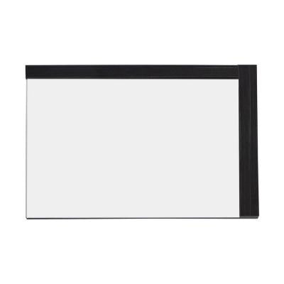 35.5-in. W x 23.5-in. H Modern Plywood-Melamine Wood Mirror In Dawn Grey