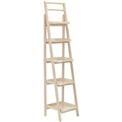 Demi Leaning 5-Shelf Etagere in Ivory