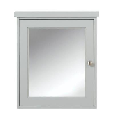 Union 23.75 in. W x 27.25 in. H Surface-Mount Medicine Cabinet in Dove Grey