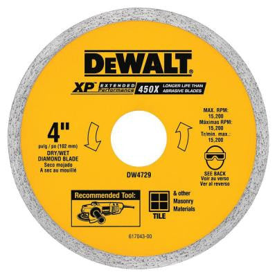 4 in. Ceramic Tile Circular Saw Blade